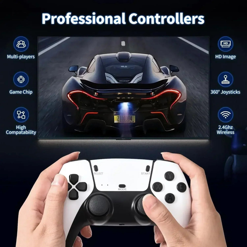 Retro Game Console 4K Game Console Handheld Dual Controller - Image 3
