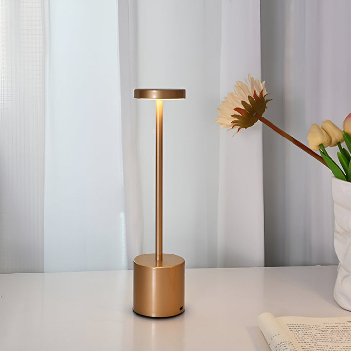Retro Table Lamp With Touch Dimming And Wireless Rechargeable Design - Image 4