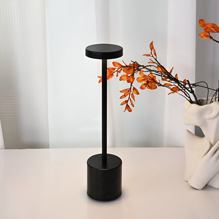 Retro Table Lamp With Touch Dimming And Wireless Rechargeable Design - Image 3