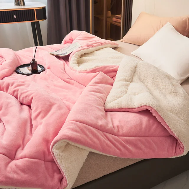 Reversible Quilted Flannel Fleece Blanket - Image 10