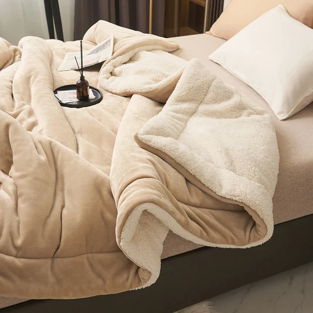 Reversible Quilted Flannel Fleece Blanket - Image 2