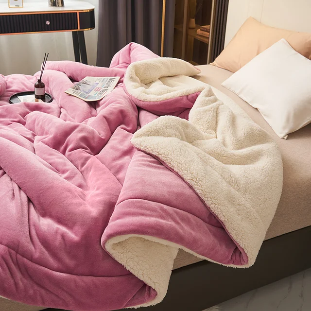 Reversible Quilted Flannel Fleece Blanket - Image 9