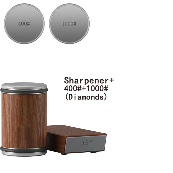 Rolling Knife Sharpener With Dual-Angle Kitchen Blade Tool And Magnetic Holder - Image 2