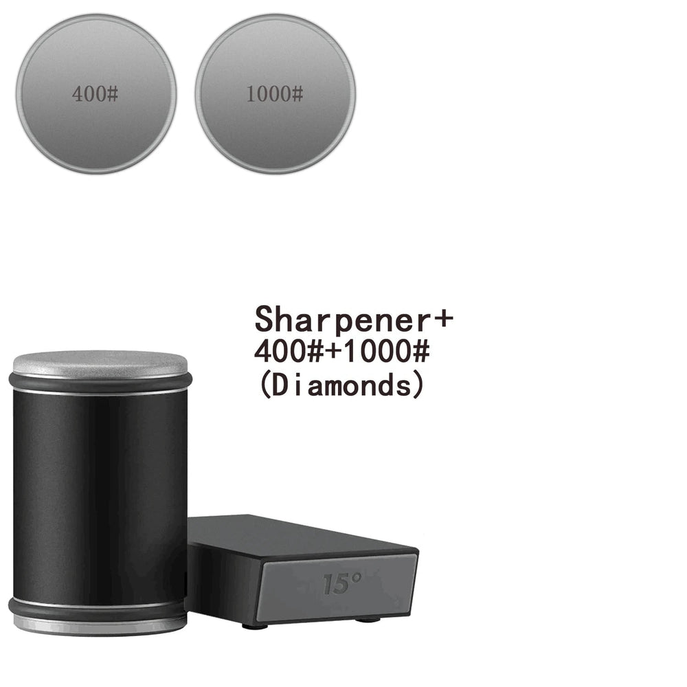 Rolling Knife Sharpener With Dual-Angle Kitchen Blade Tool And Magnetic Holder - Image 3