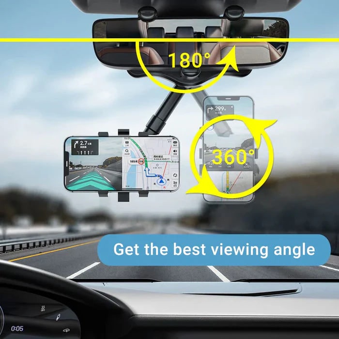 Rotatable Car Phone Holder With 360-Degree Adjustable Retractable Arm - Image 6