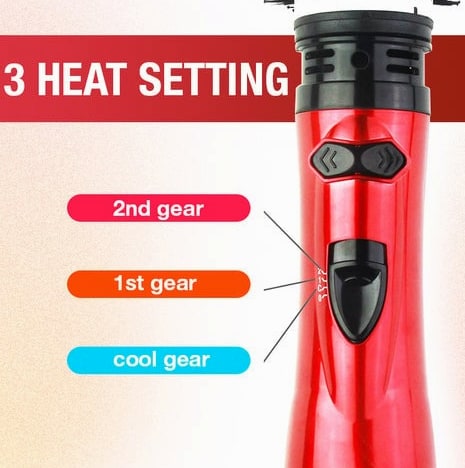 Rotating Hair Dryer Brush With 360-Degree Rotation And 3 Heat Settings - Image 18