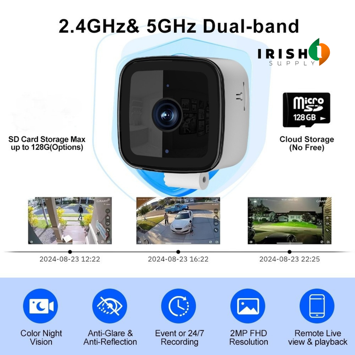 SAFESIGHT Smart AI Window Security Camera With Dual-Band Wi-Fi SD Card Storage And No Monthly Fees - Image 2