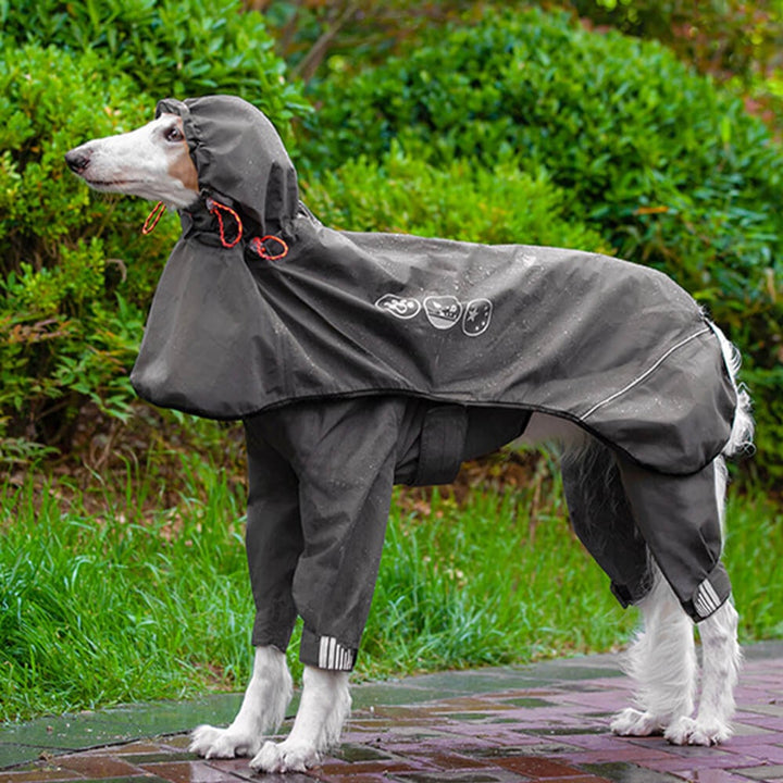Sandsberg032519 Reflective Waterproof Raincoat For Dogs Four Legs - Image 1