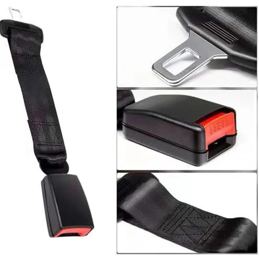 Seat Belt Extender with Adjustable Fabric Strap and Plastic Clip - Image 7