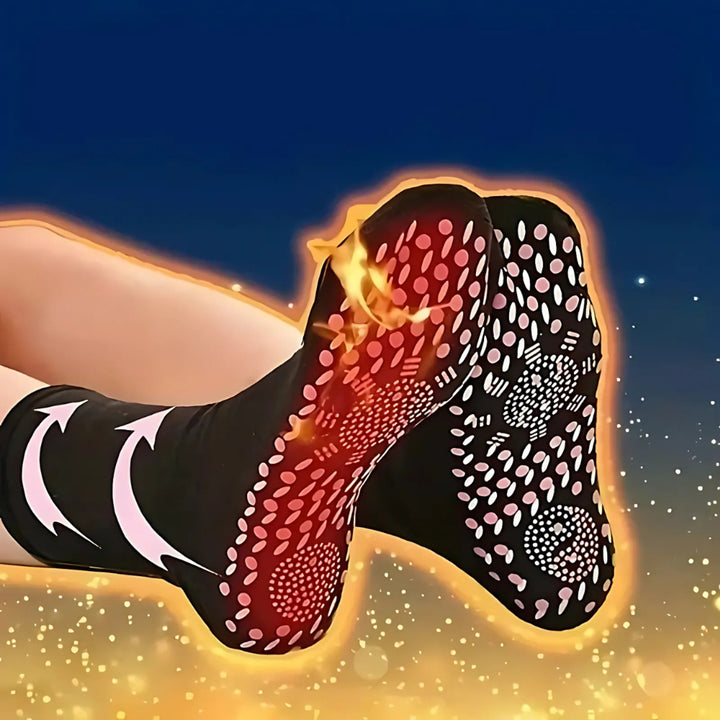 Self Heating Thermal Socks With Non-Slip Grip Soles No Batteries Required - Image 1