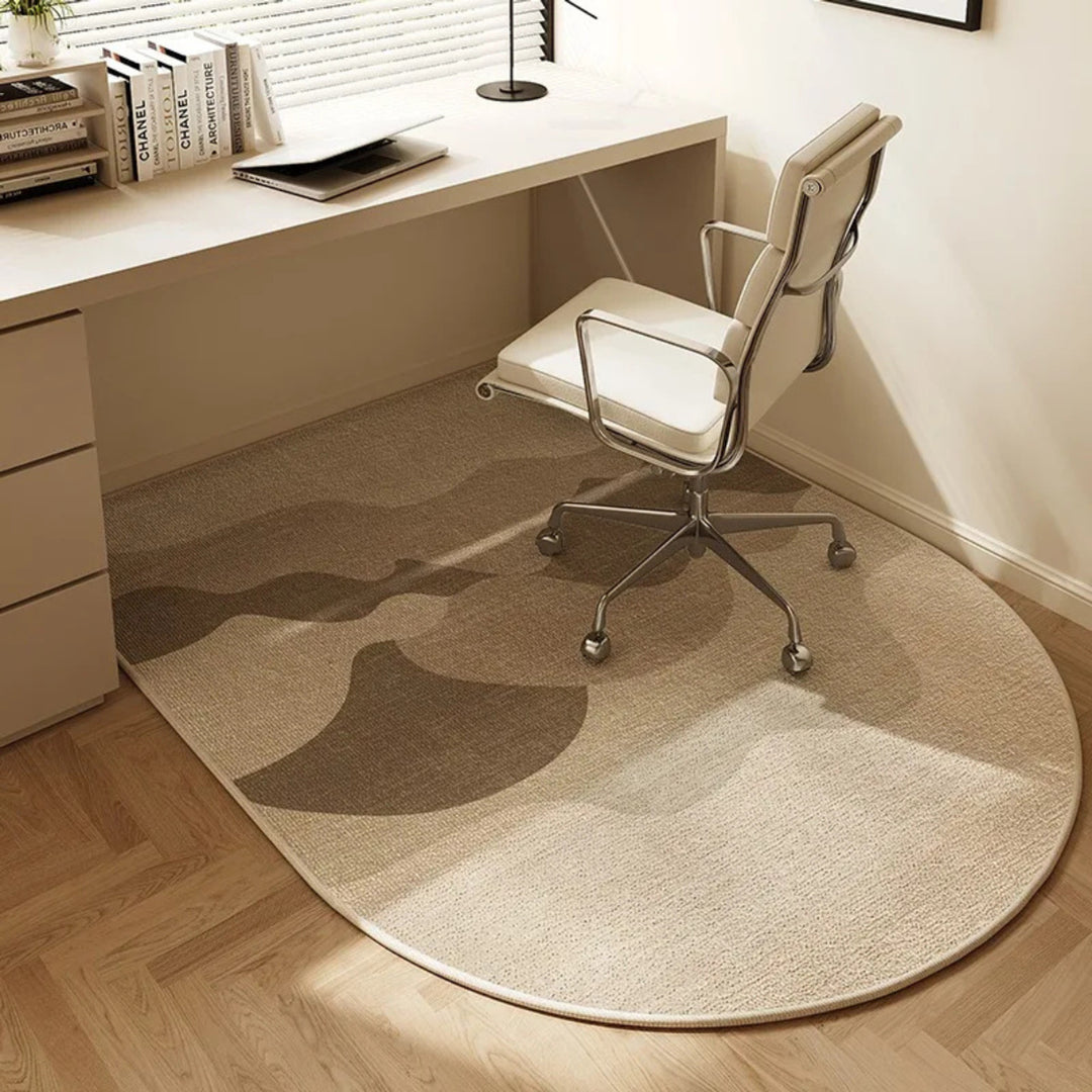 Semi-Circular Office Chair Mat With Non-Slip Backing - Image 5