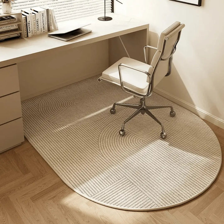 Semi-Circular Office Chair Mat With Non-Slip Backing - Image 7