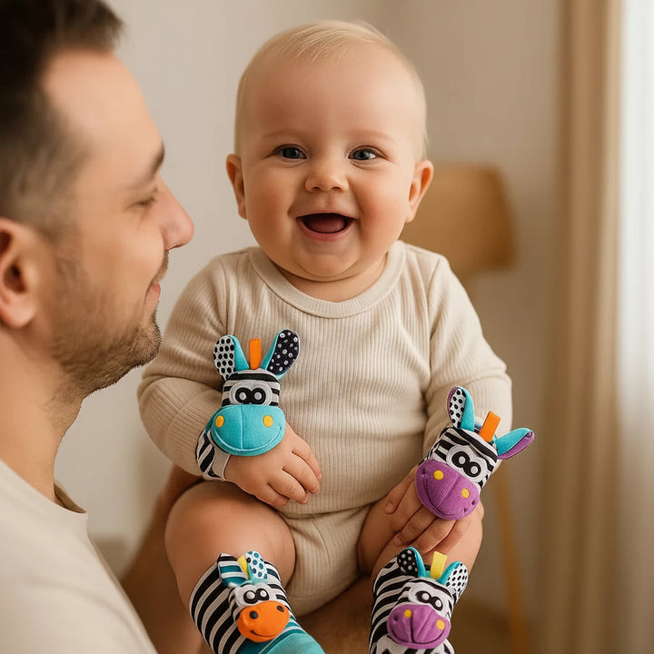Sensory Toys for Infants Rattles Interactive Play Socks - Image 10