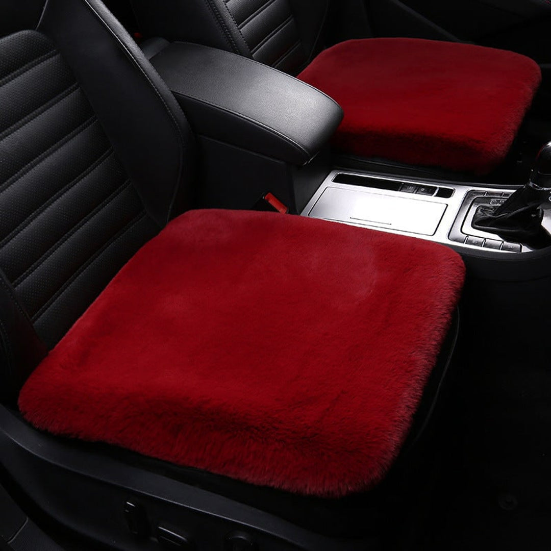 Sheepskin Car Seat Cushion With Anti-Slip PVC Dots - Image 6