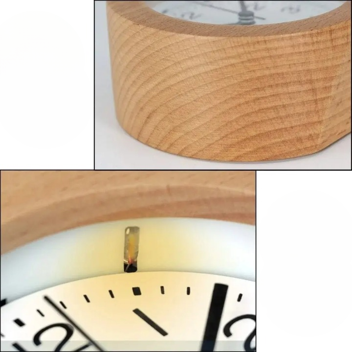 Silent LED Wooden Alarm Clock - Image 7