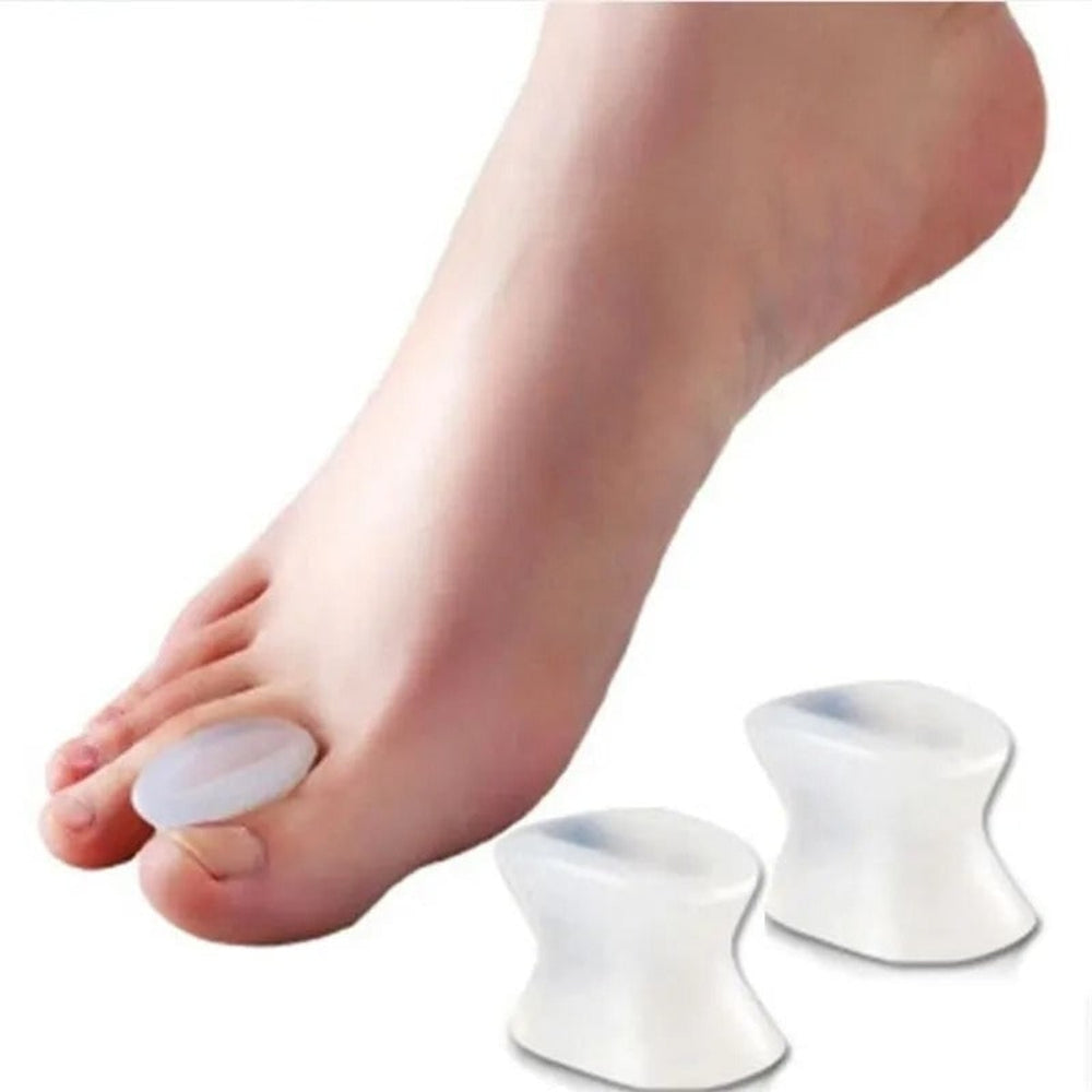 Silicone Toe Separator Hourglass Spacers For Bunions Overlapping Foot Pain Relief - Image 1