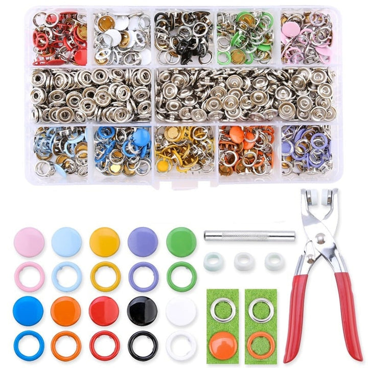 Snap Button Tool Kit For Fabric With Easy No-Hammer Installation - Image 1