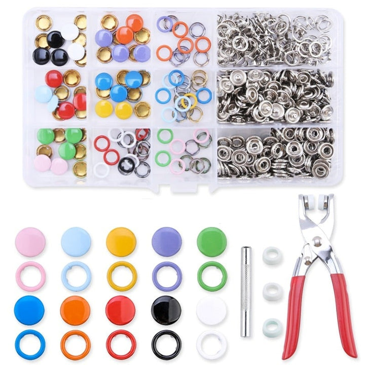 Snap Button Tool Kit For Fabric With Easy No-Hammer Installation - Image 4