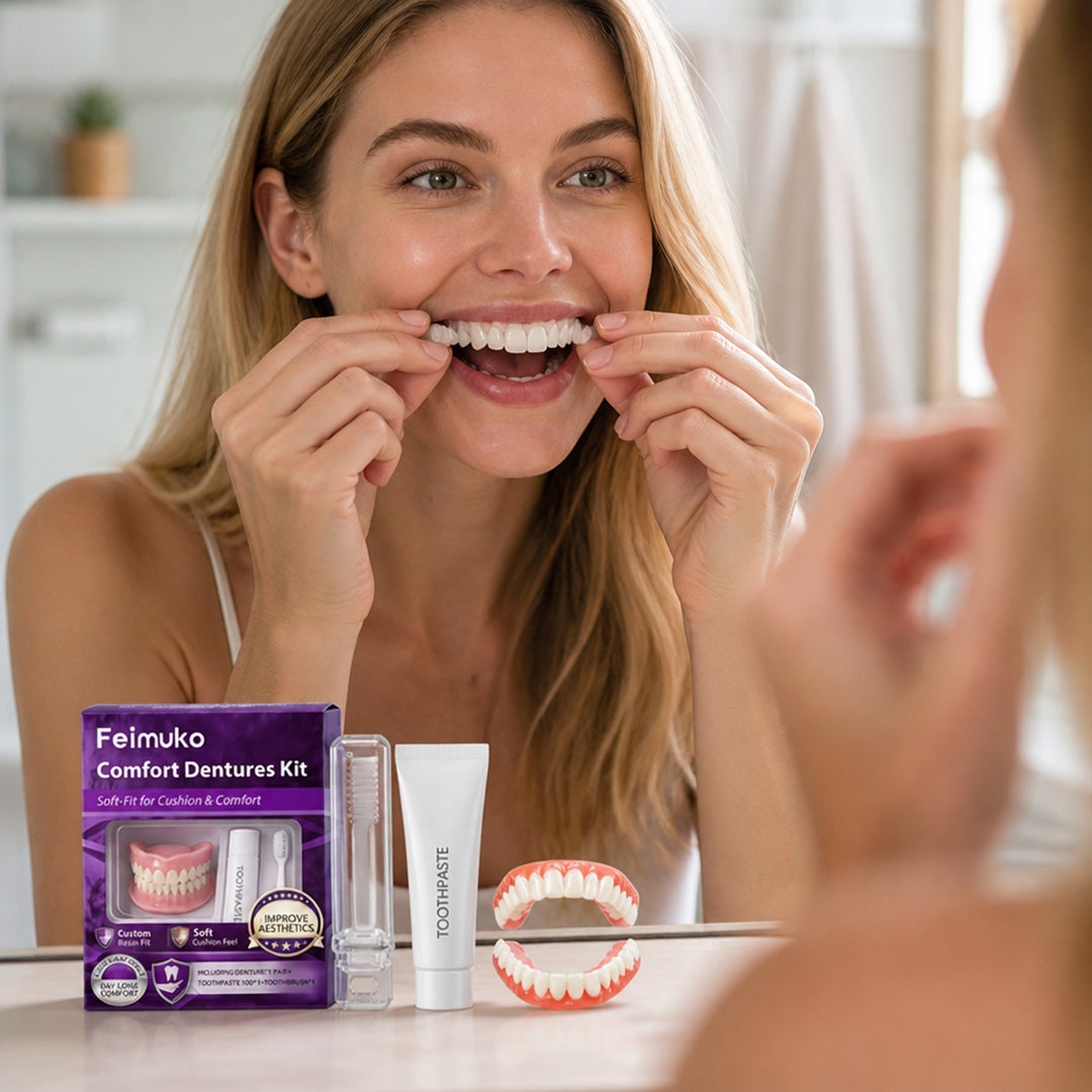 Snap On Veneers Kit Custom Moldable Comfort-Fit Temporary Teeth Veneers - Image 3