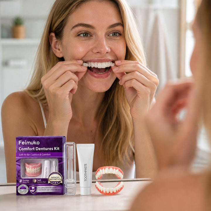 Snap On Veneers Kit Custom Moldable Comfort-Fit Temporary Teeth Veneers - Image 3