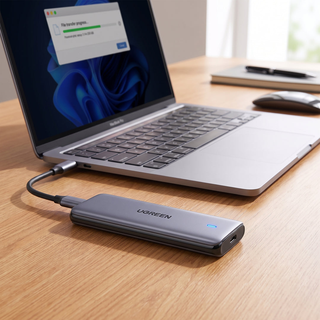 M.2 Nvme Ssd Enclosure Aluminum Casing With Sliding Mechanism For USB C External Drive Up To 1000mb S Transfer Speed - Image 1