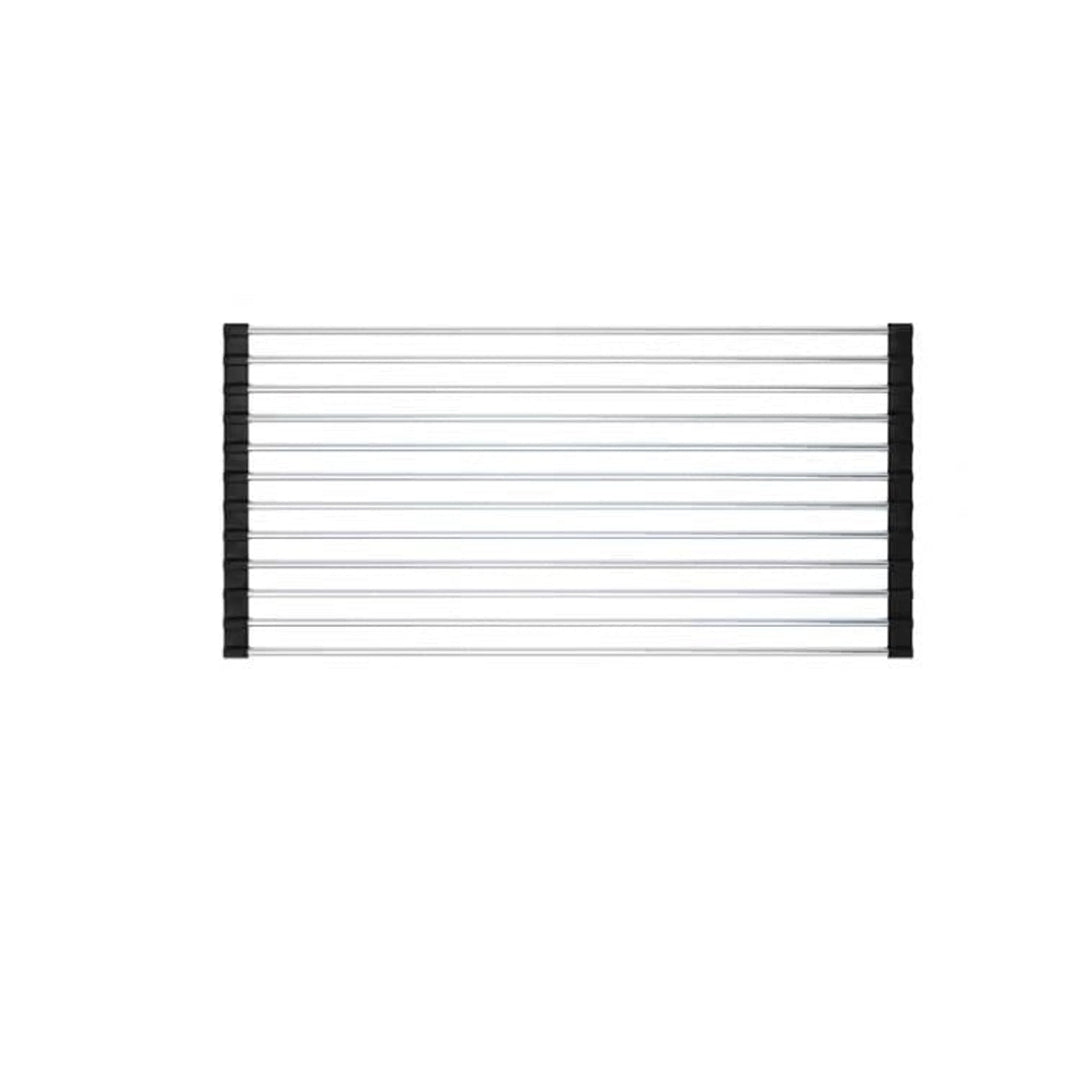 Stainless Steel Folding Drain Rack Expandable Sink Organizer With Space-Saving Kitchen Storage Drying Design - Image 2