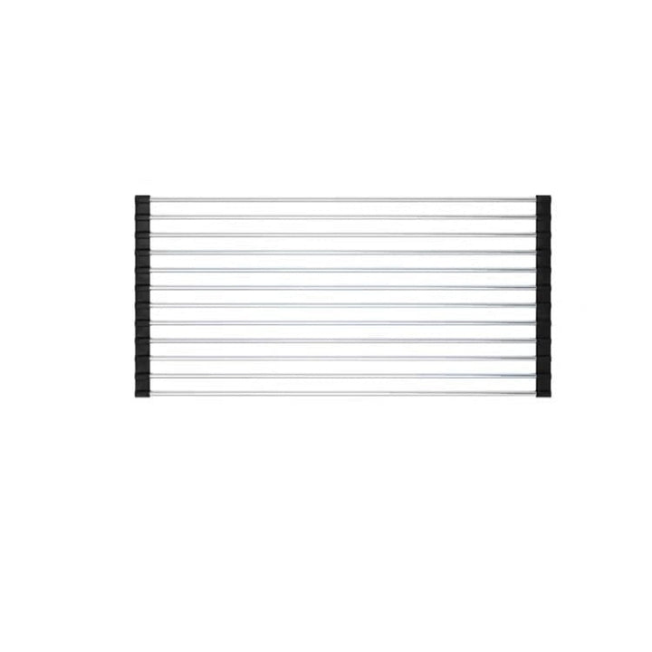 Stainless Steel Folding Drain Rack Expandable Sink Organizer With Space-Saving Kitchen Storage Drying Design - Image 2