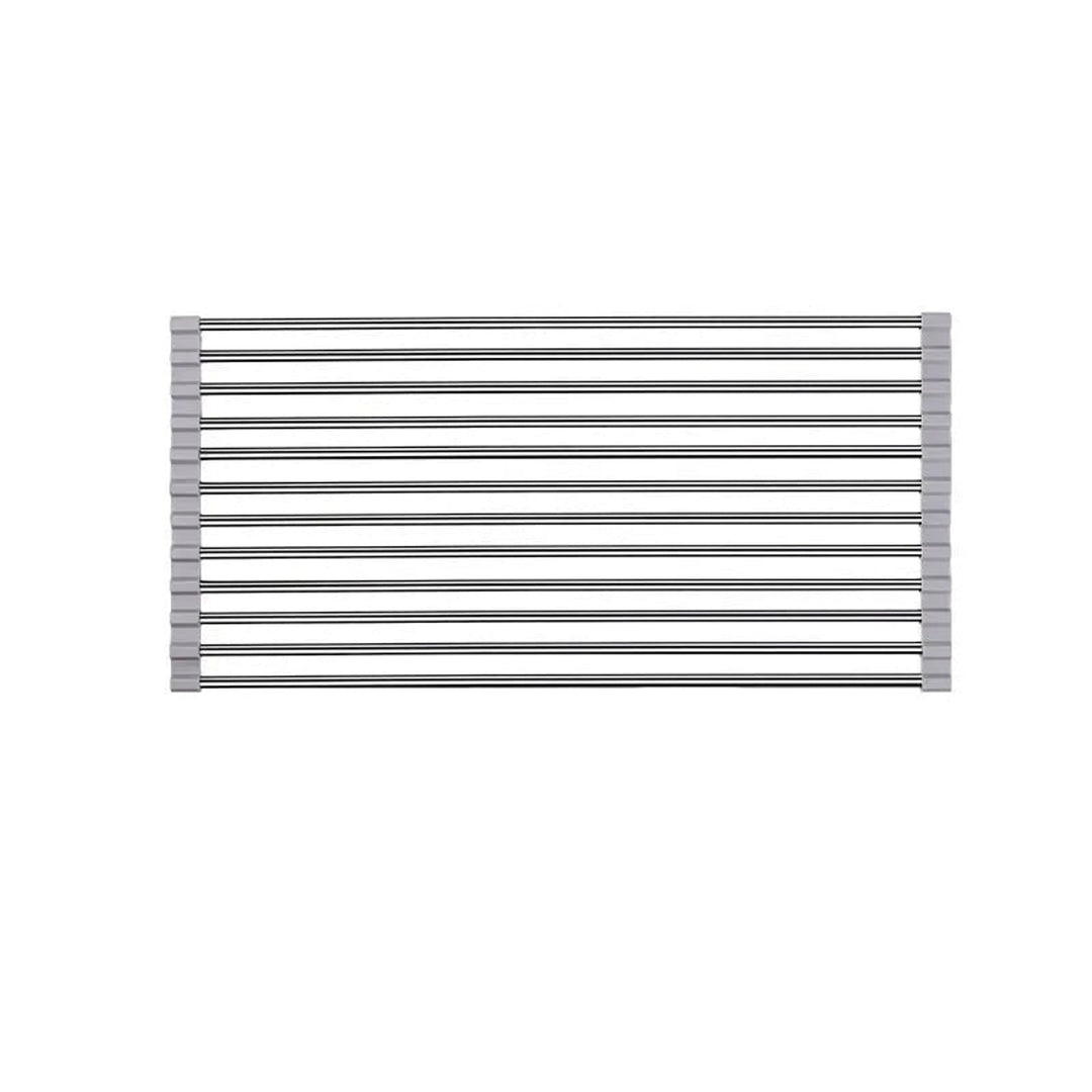 Stainless Steel Folding Drain Rack Expandable Sink Organizer With Space-Saving Kitchen Storage Drying Design - Image 4