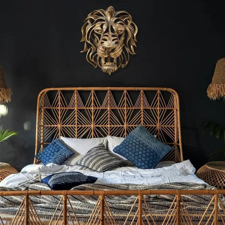Strong Metal Lion Head Wall Decoration Elegant - Image 8