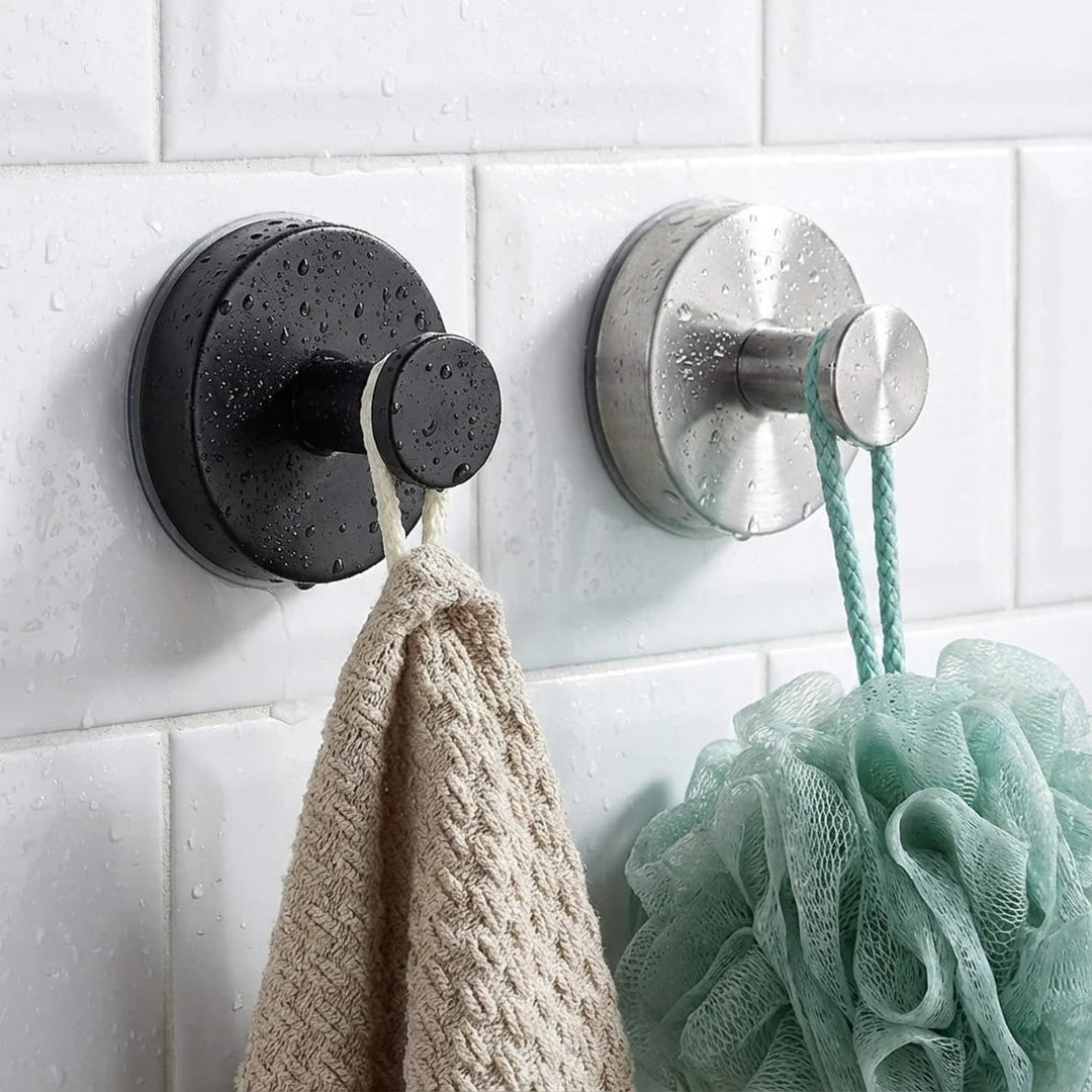Suction Hooks Stainless Steel No Drill 4 Pack For Bathroom And Kitchen - Image 5