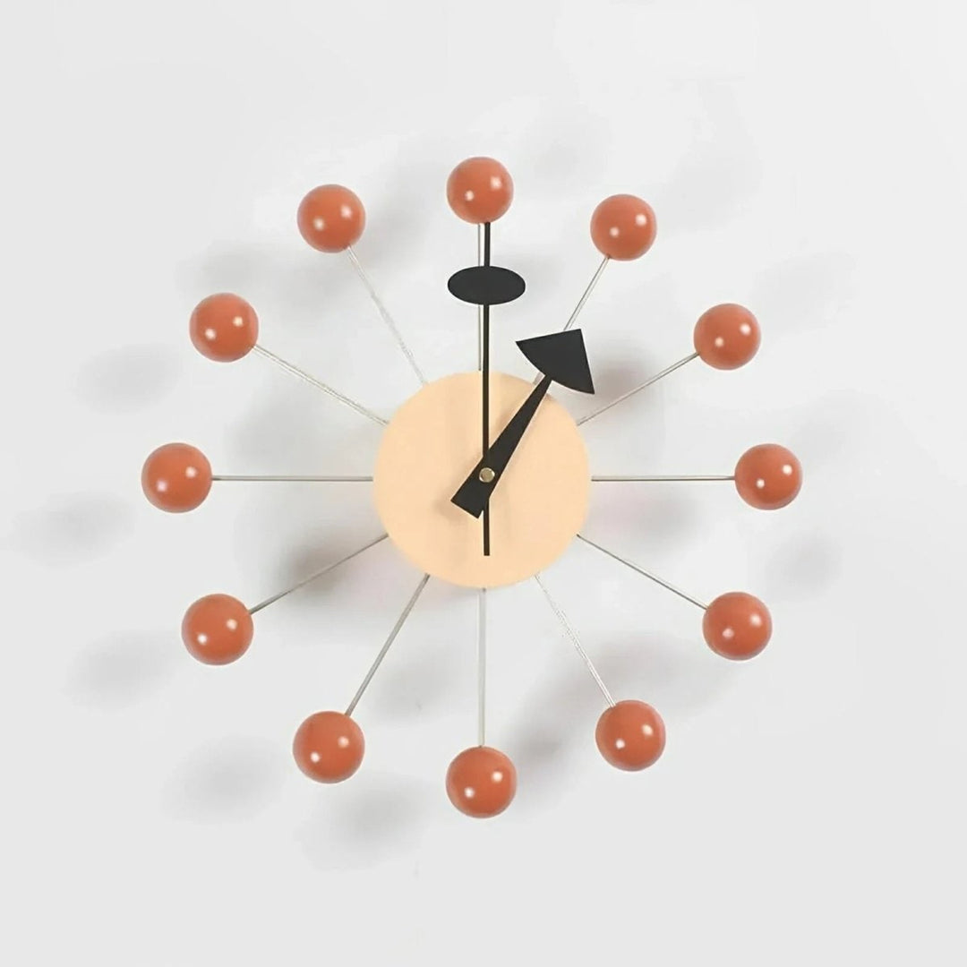 Sunburst Wall Clock Decorative Metal With Silent Movement - Image 4