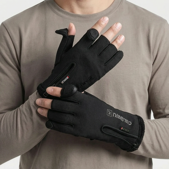 Thermal Fishing Gloves With Water-Resistant Construction Fleece Lining And Touchscreen Fingertips - Image 4