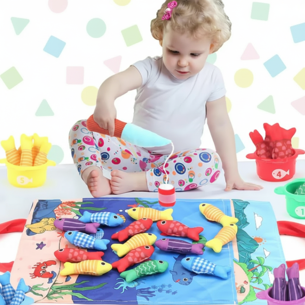 Gioco Pesca Bambini Magnetico Montessori Educativo