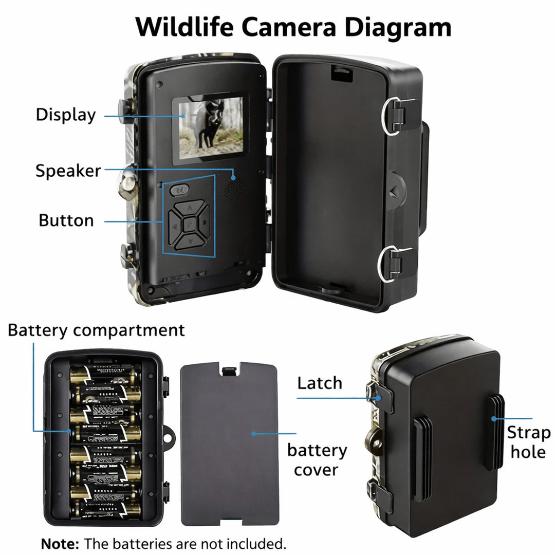 Trailscout Wildlife Camera For Outdoor Monitoring With 1080P HD Video And Night Vision - Image 6