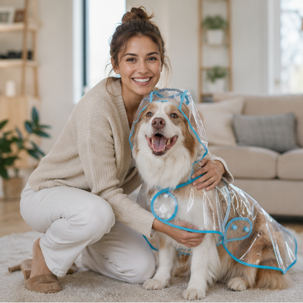 Transparent Hooded Pet Raincoat Waterproof Dog Raincoat For Rainy Walks - Image 12