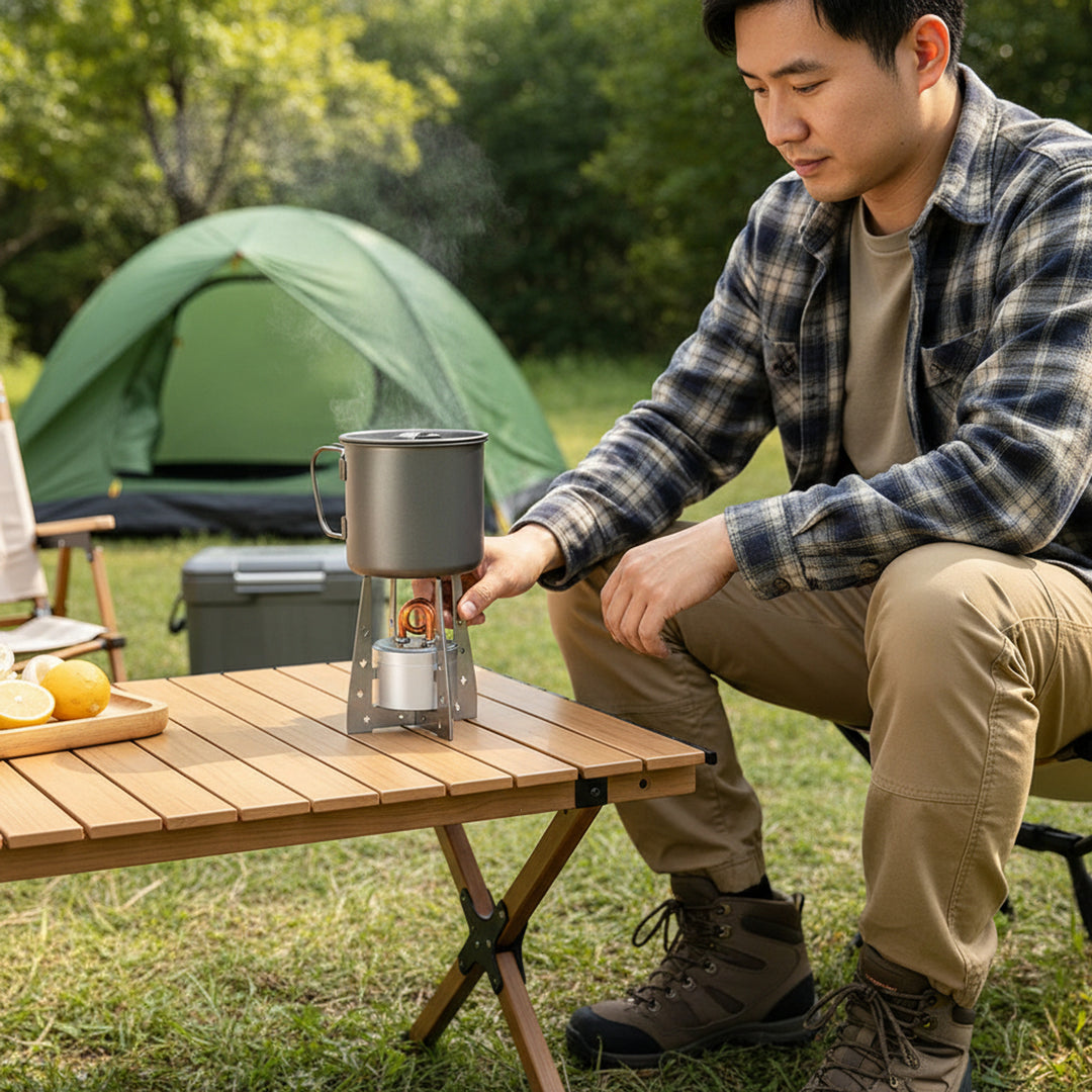 Ultralight Alcohol Burner Stove For Camping And Backpacking - Image 5