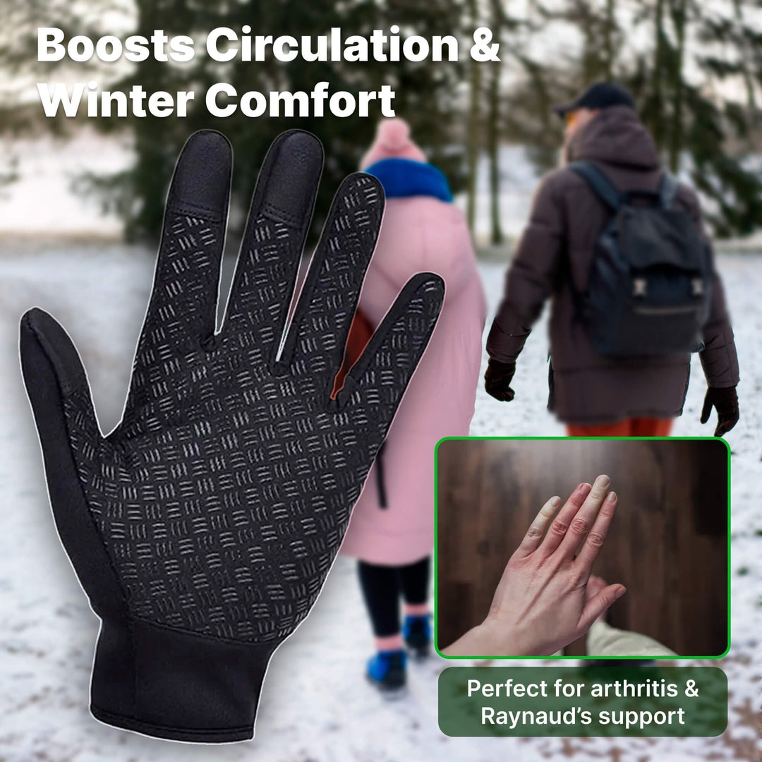 USB Heated Winter Gloves For Thermal Ladies Snow Ski Cycling With Zipper Touchscreen Fingertips And Textured Grip - Image 6