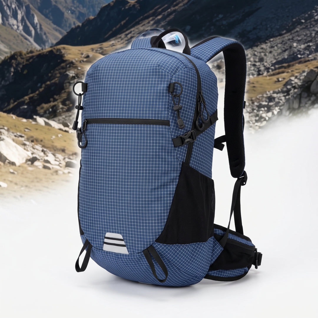 Lightweight Hiking Backpack with Secure Daypack Trekking and Pattern - Orange