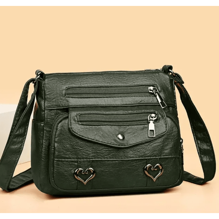 Vintage Shoulder Bag with Adjustable Strap and Secure Closure - Image 4
