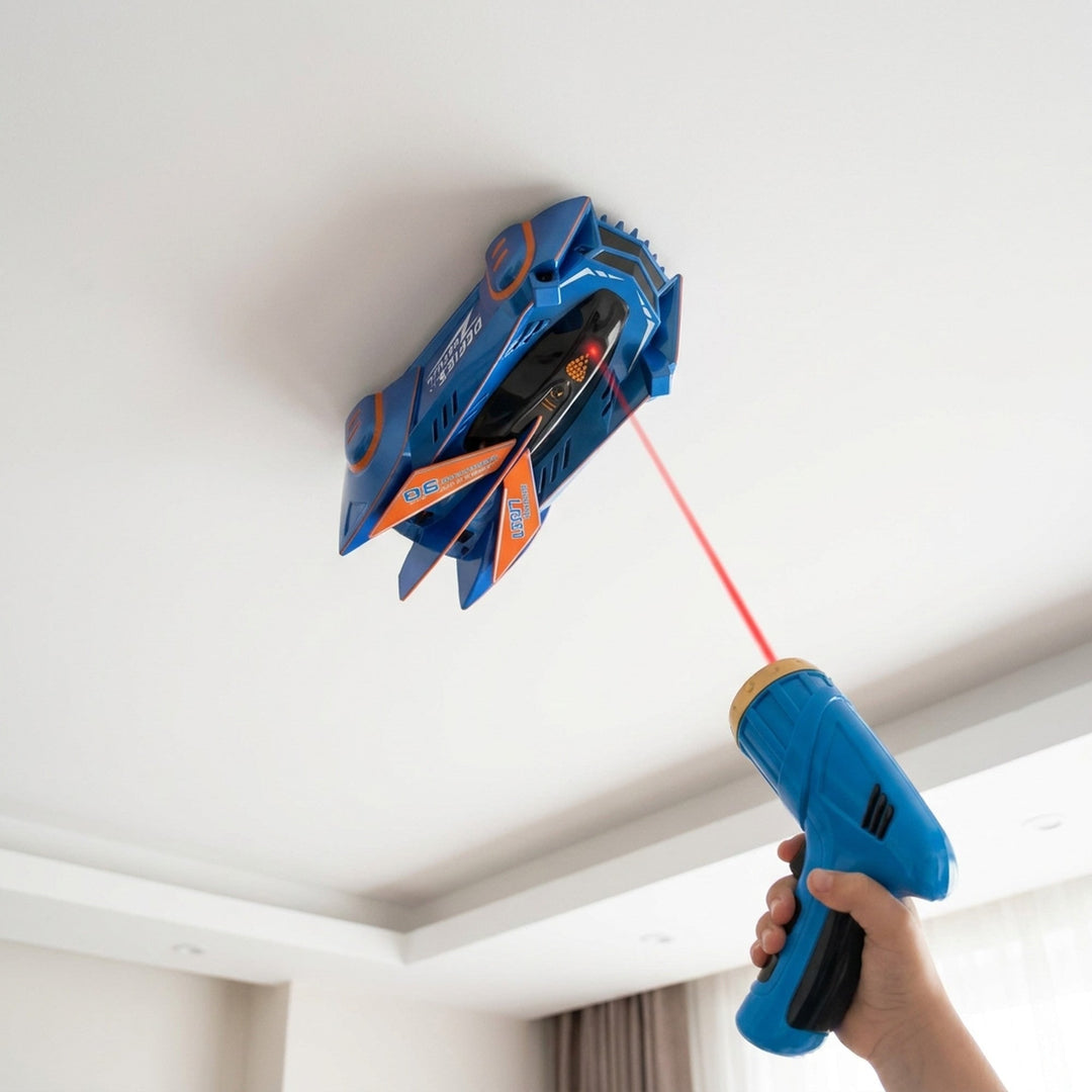Wall Climbing RC Car With Laser Pointer Guidance And USB Rechargeable Battery - Image 5
