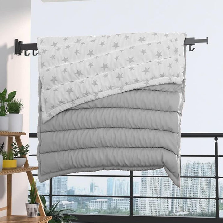 Wall Mount Drying Rack With SnapDry Quick Fold And One-Touch Folding Design For Space-Saving Laundry Storage - Image 7