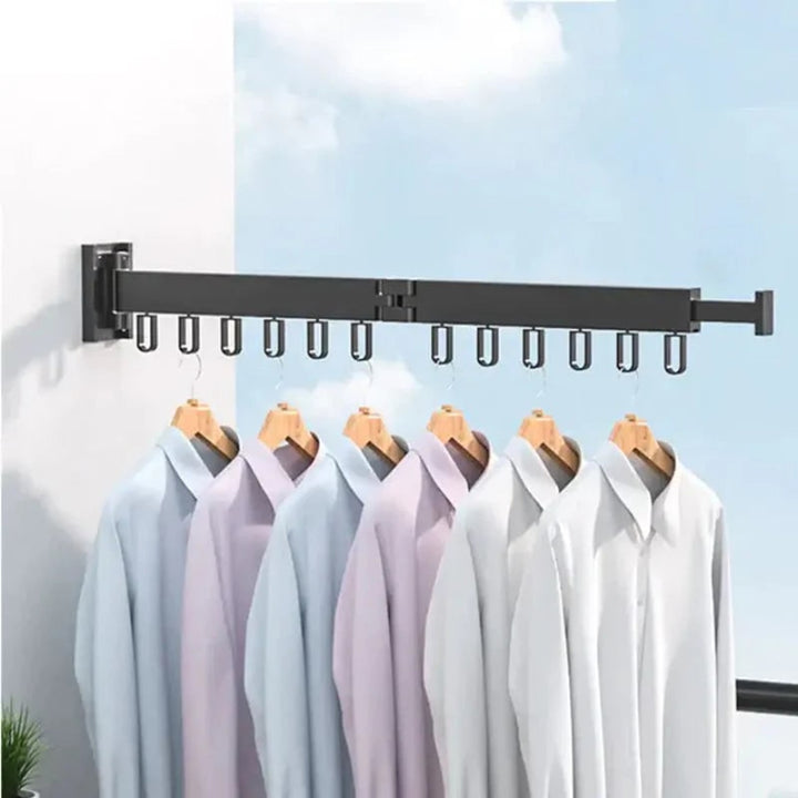 Wall Mount Drying Rack With SnapDry Quick Fold And One-Touch Folding Design For Space-Saving Laundry Storage - Image 2