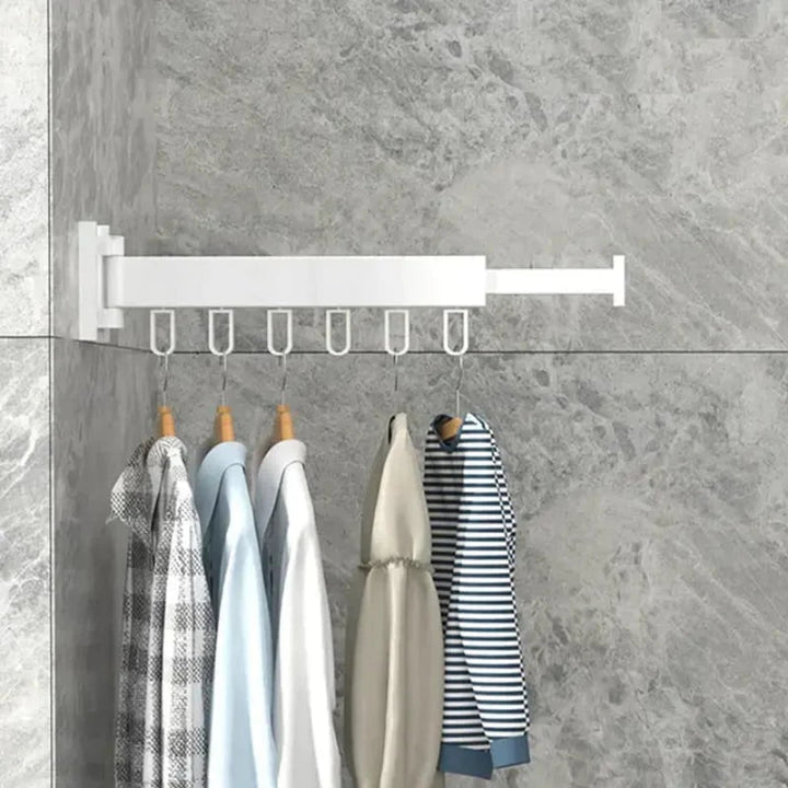Wall Mount Drying Rack With SnapDry Quick Fold And One-Touch Folding Design For Space-Saving Laundry Storage - Image 4