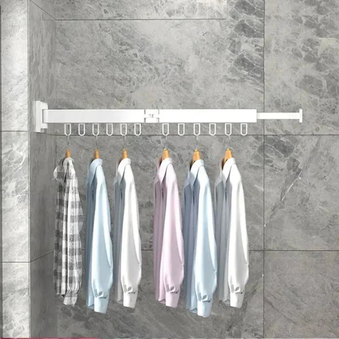 Wall Mount Drying Rack With SnapDry Quick Fold And One-Touch Folding Design For Space-Saving Laundry Storage - Image 5