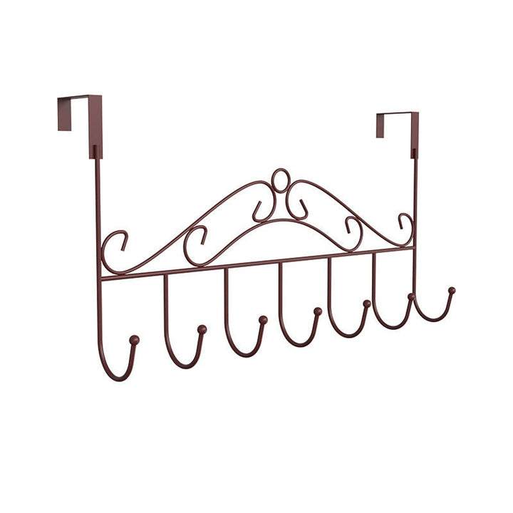 Wall Mounted Coat Rack with Flattering Decorative Hooks and Scrollwork Design - Image 3