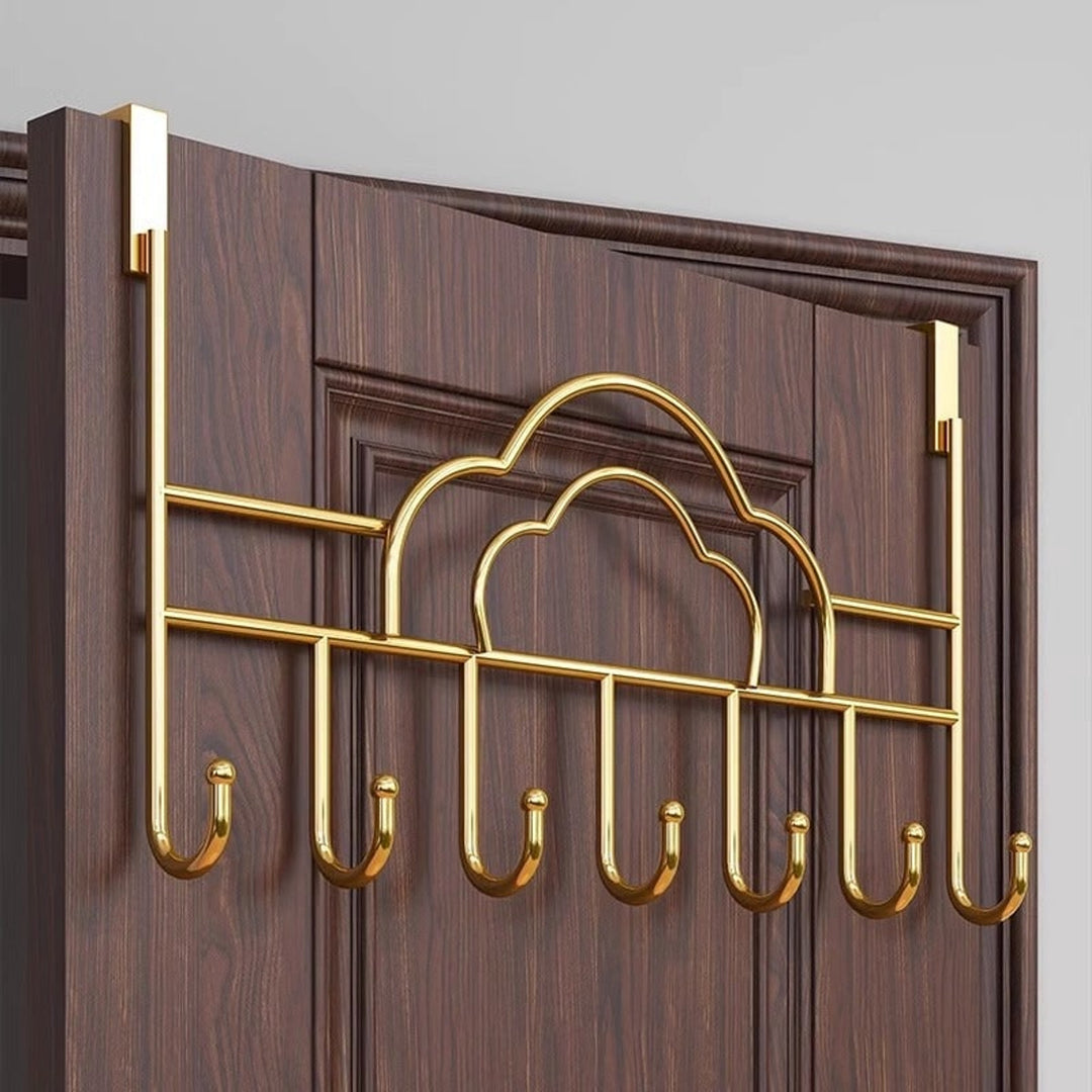Wall Mounted Coat Rack with Secure Cloud Shape and Frame - Image 1
