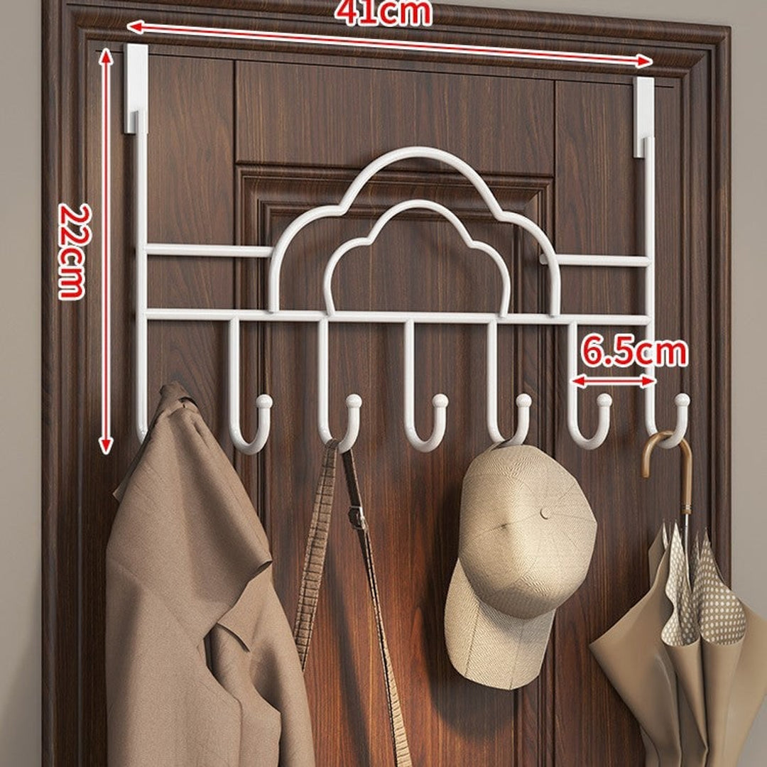 Wall Mounted Coat Rack with Secure Cloud Shape and Frame - Image 6