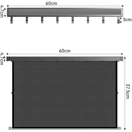 Wall Mounted Drying Rack Foldable Drying Rack With Mesh Surface And Hooks Space-Saving Wall Mount Design - Image 3