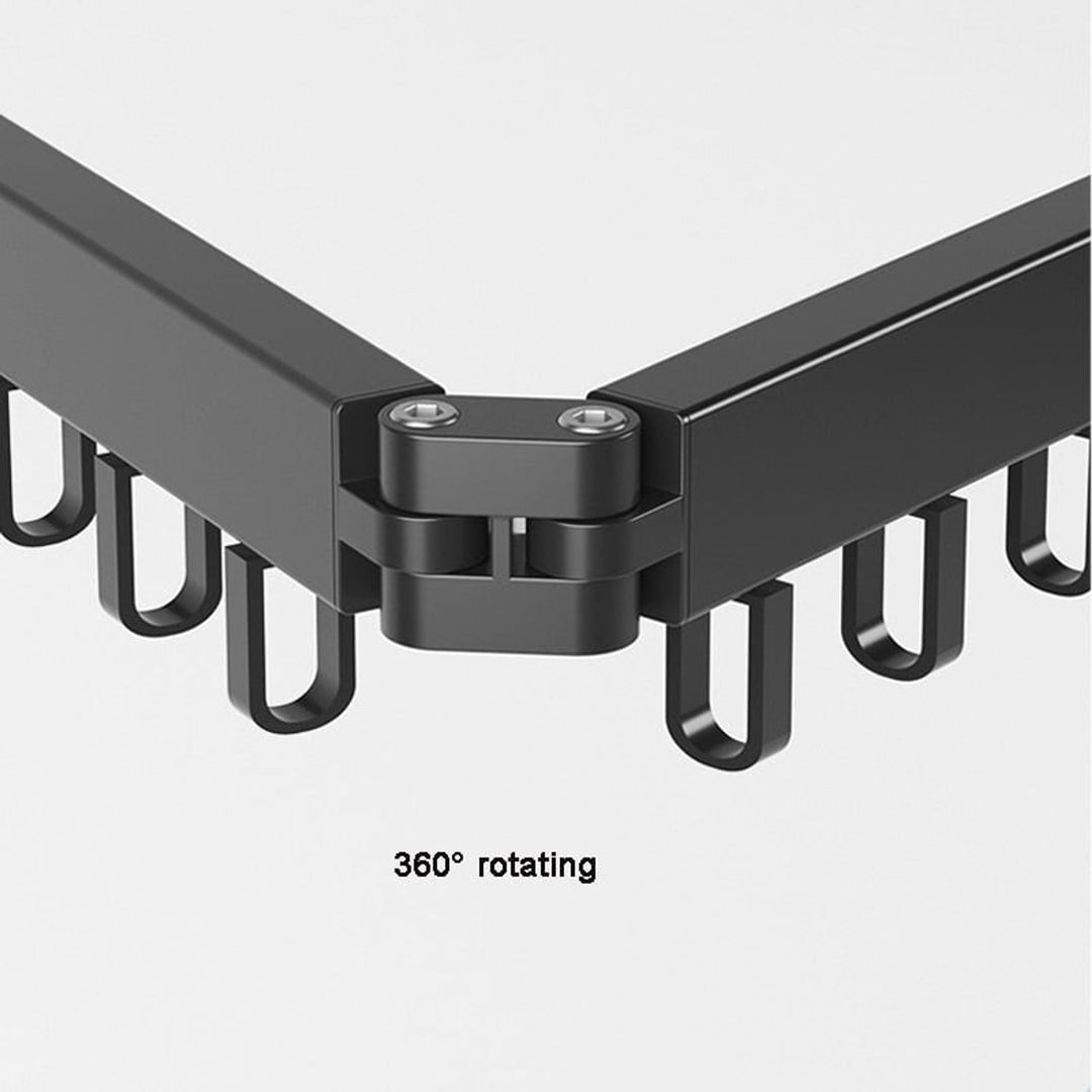 Wall Mounted Drying Rack Retractable Garment Drying Rack With Space-Saving Foldable Design And Robust Construction - Image 14