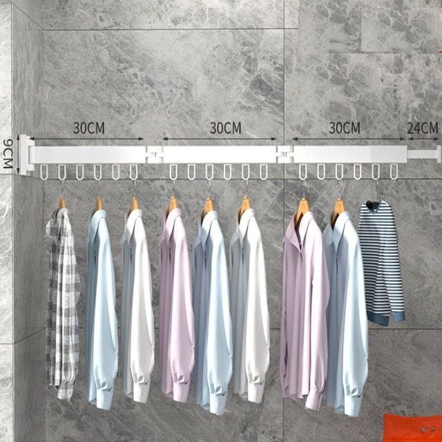 Wall Mounted Drying Rack Retractable Space-Saving Design Reclaim Valuable Floor Space - Image 13